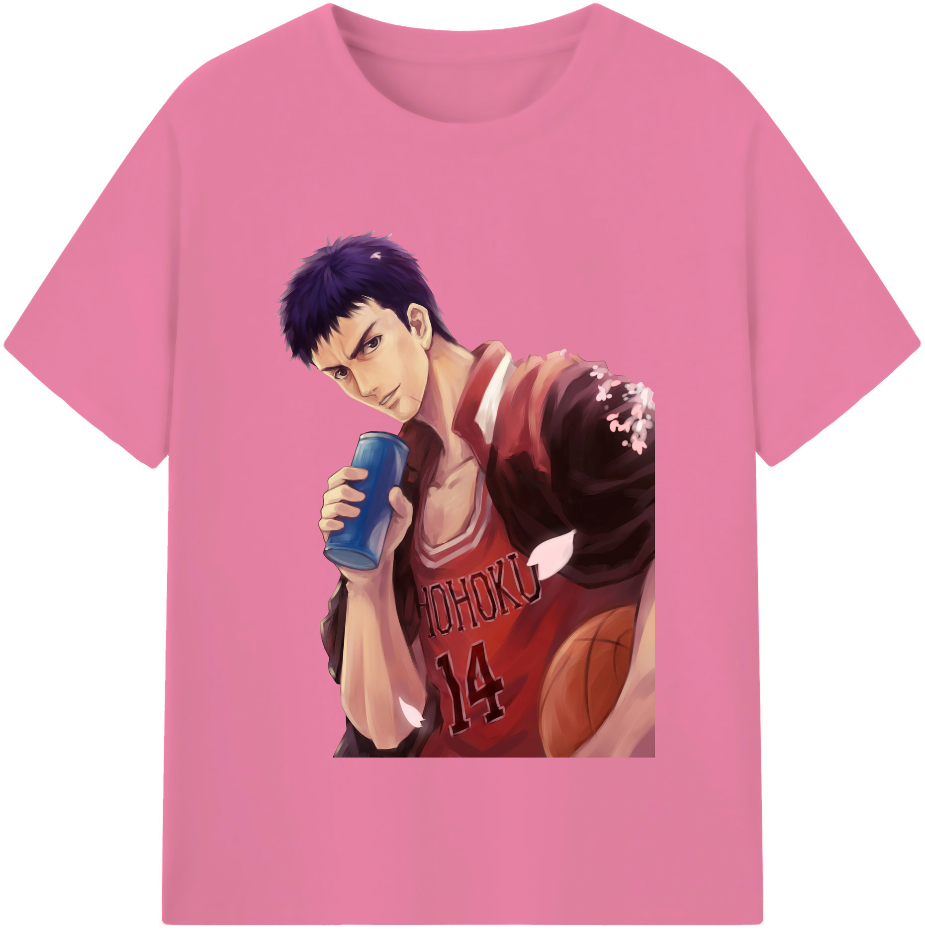 SLAM DUNK／スラムダンク 綿100％半袖Tシャツ（フロントプリント）